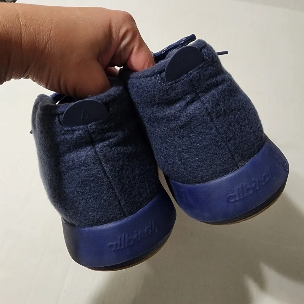ALLBIRDS Men's Wool Runner-up Mizzle Sneakers in Hazy Indigo Size 13